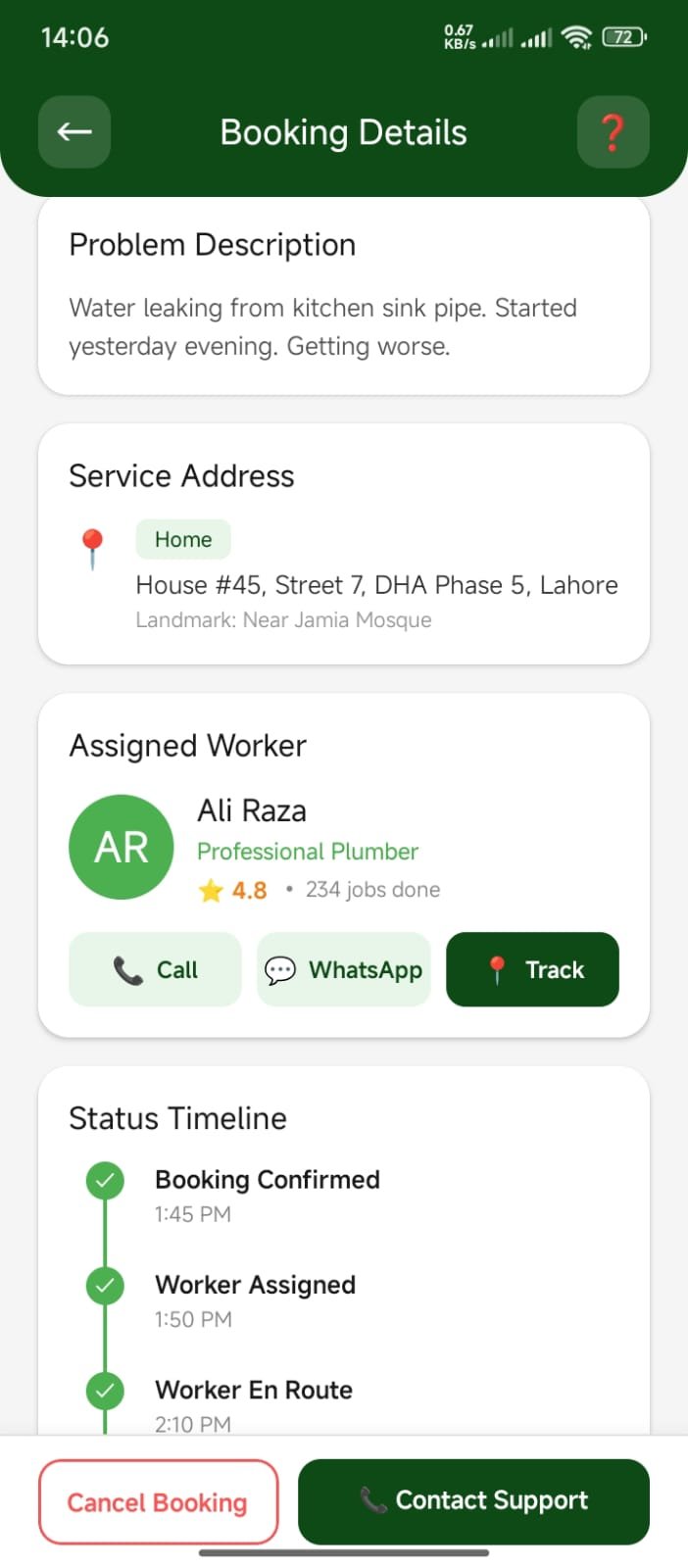 Booking Detail