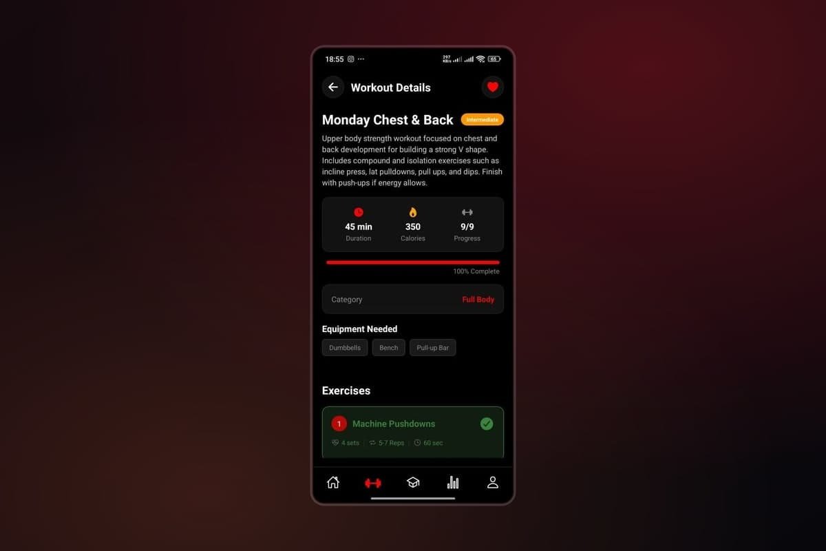 Mindset & Muscle VIP — screen 2