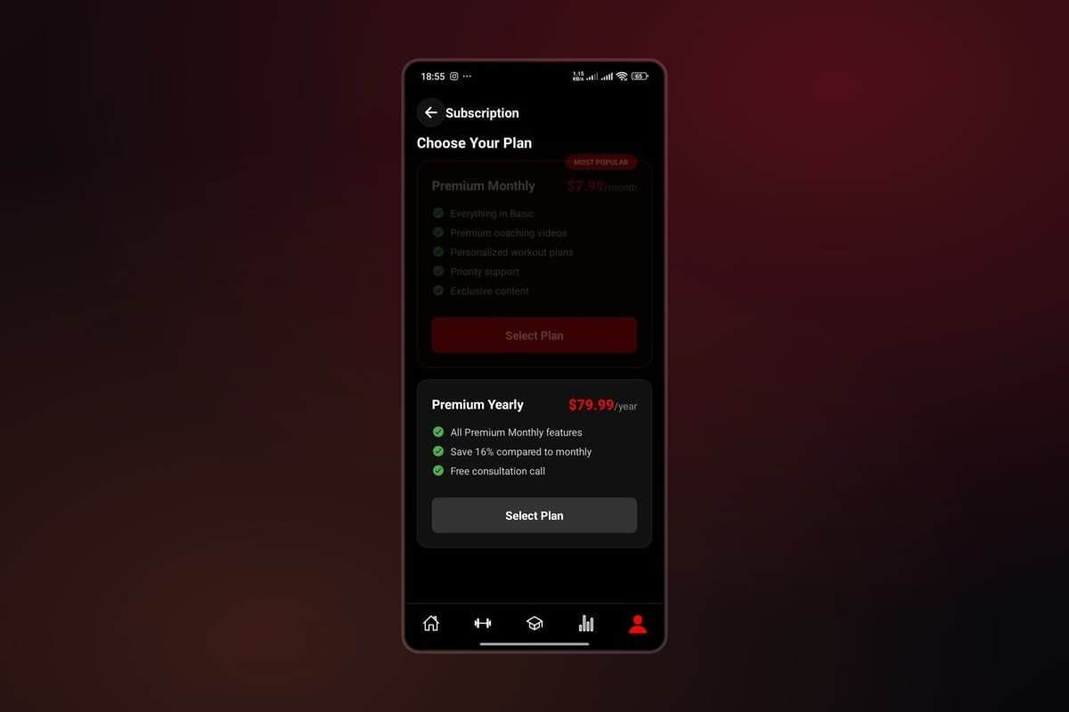 Mindset & Muscle VIP — screen 4