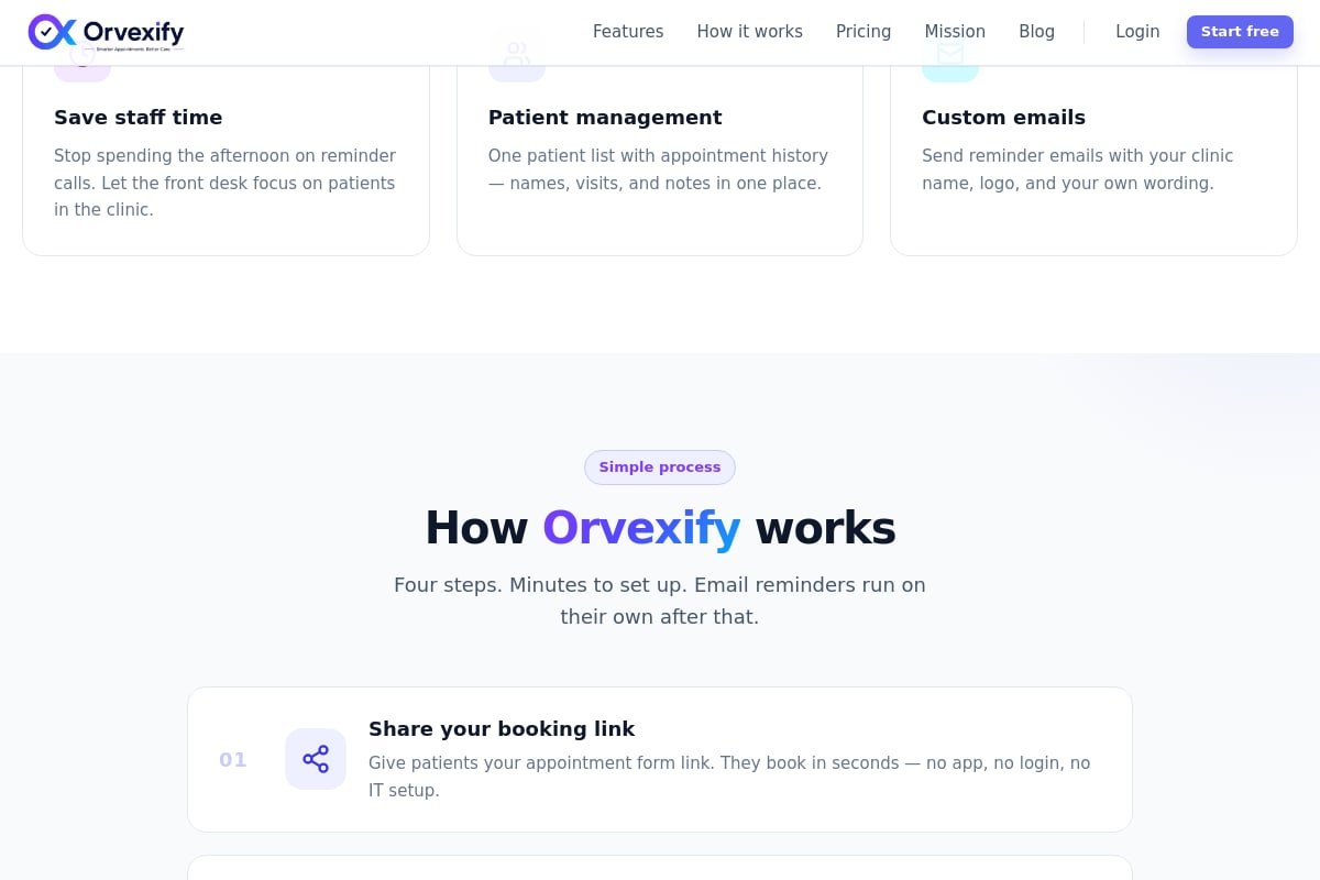 Orvexify — screen 1