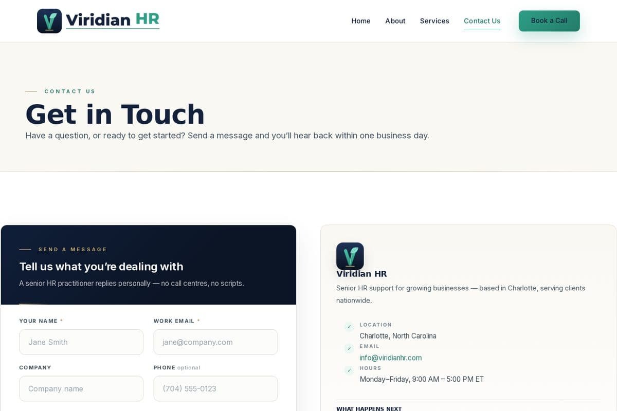 Viridian HR — screen 4
